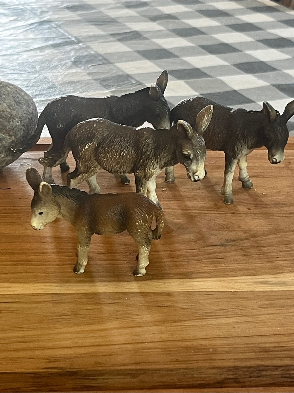 Schleich Brown Donkey Figurine Toy Set - Kids Toys